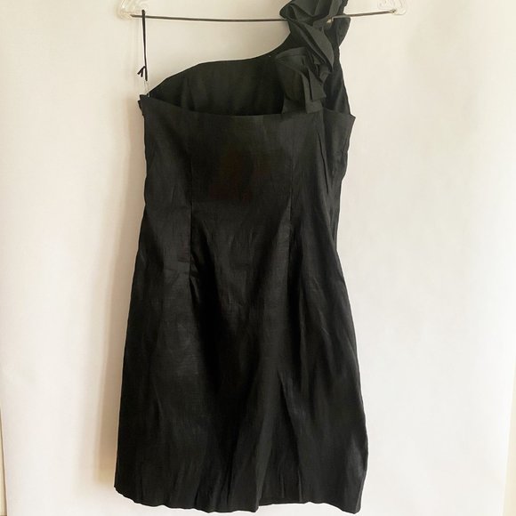 Black One-Shoulder Dress - Size: Large - Picture 4 of 4
